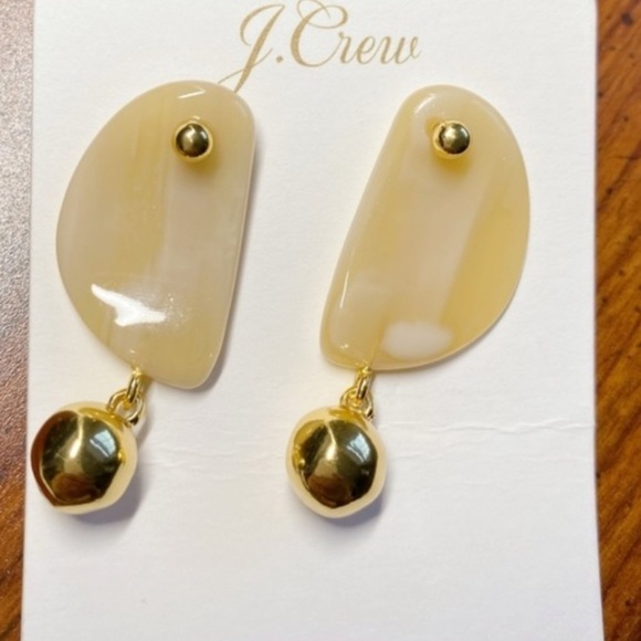 J. Crew Jewelry - New J Crew Acetate stone and ball drop earrings
Item BG751